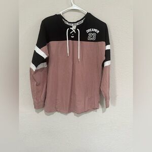 Darling Lace-Up Sweatshirt with Dream Detail